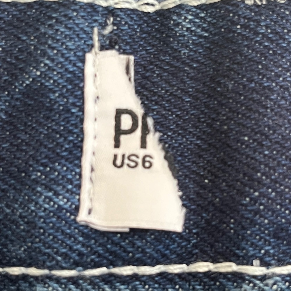 Princess Polly Daisy Wide Leg Jean 6 Dark Wash Flower High Rise Denim Streetwear - Picture 3 of 9